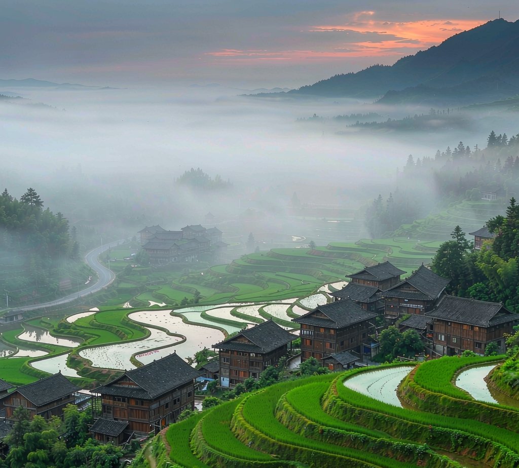 山间景色
